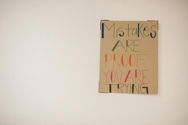 A motivational poster with the phrase