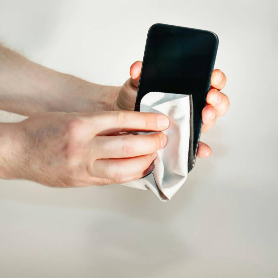 image of backup process on phone