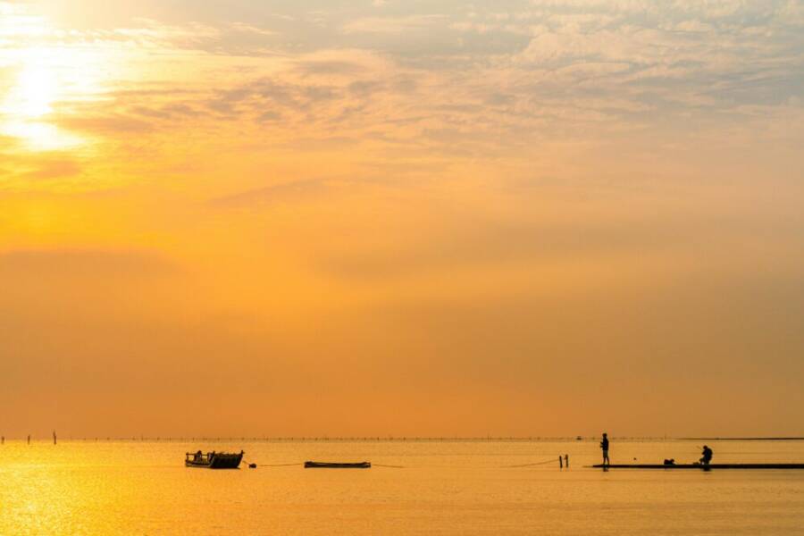 Serene sunset over Taiwan