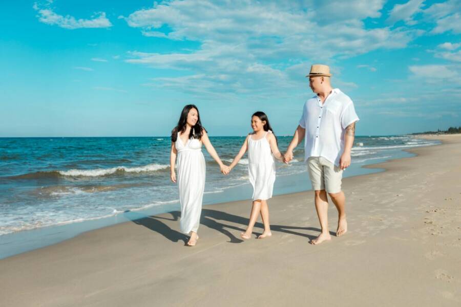 淡水漁人碼頭海風與夕陽