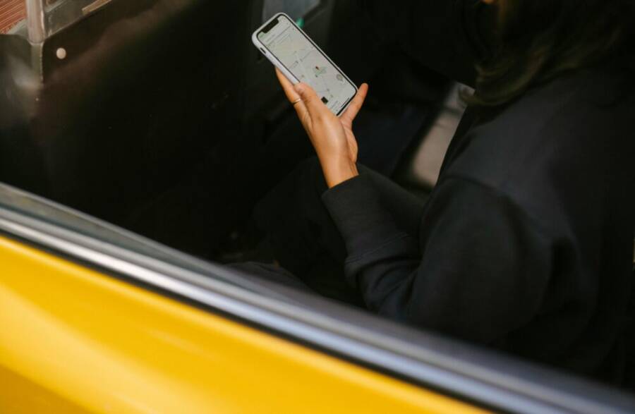 image of navigation on a smartphone